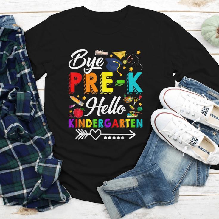 Bye Pre-K Hello Kindergarten Students Pupils Back To School Youth Long Sleeve Tee