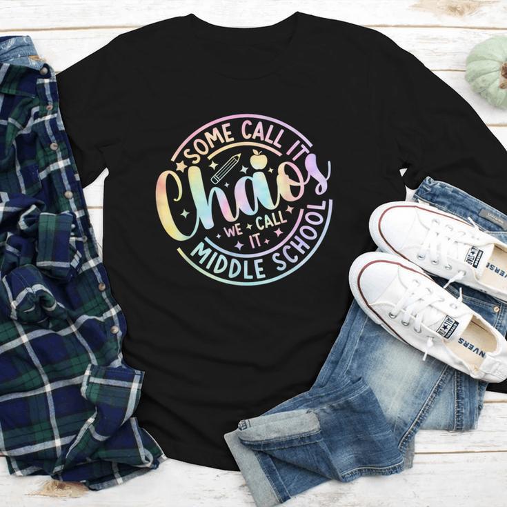 Some Call It Chaos We Call It Middle School Back To School Youth Long Sleeve Tee