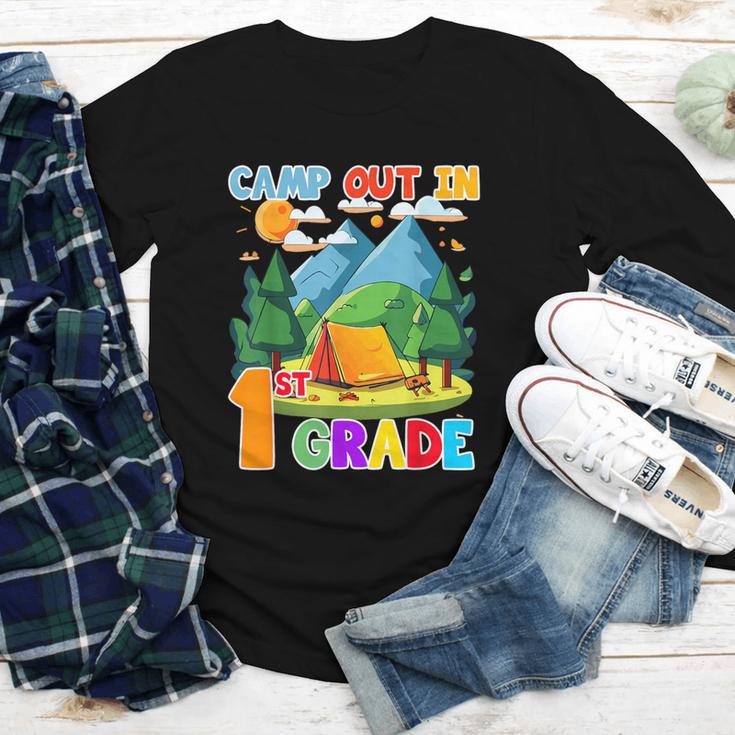 Camp Out In 1st Grade Back To School For Camping Lover Youth Long Sleeve Tee