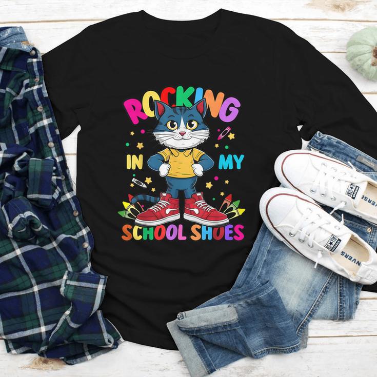 Cat Rocking In My School Shoes Back To School Kids Tee Youth Long Sleeve Tee Cat Rocking In My School Shoes Back To School Kids Tee Youth Long Sleeve Tee