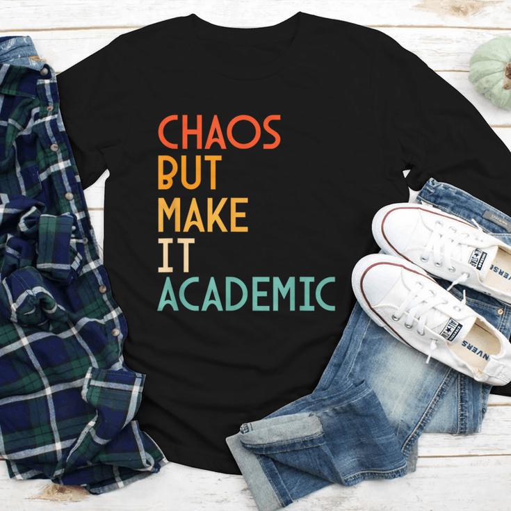 Chaos But Make It Academic Retro Back To School Youth Long Sleeve Tee Chaos But Make It Academic Retro Back To School Youth Long Sleeve Tee
