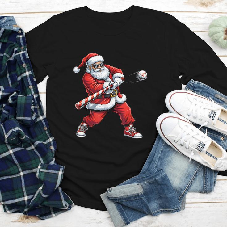 Christmas Baseball Player Santa Xmas Boys Men Toddler Youth Long Sleeve Tee Christmas Baseball Player Santa Xmas Boys Men Toddler Youth Long Sleeve Tee