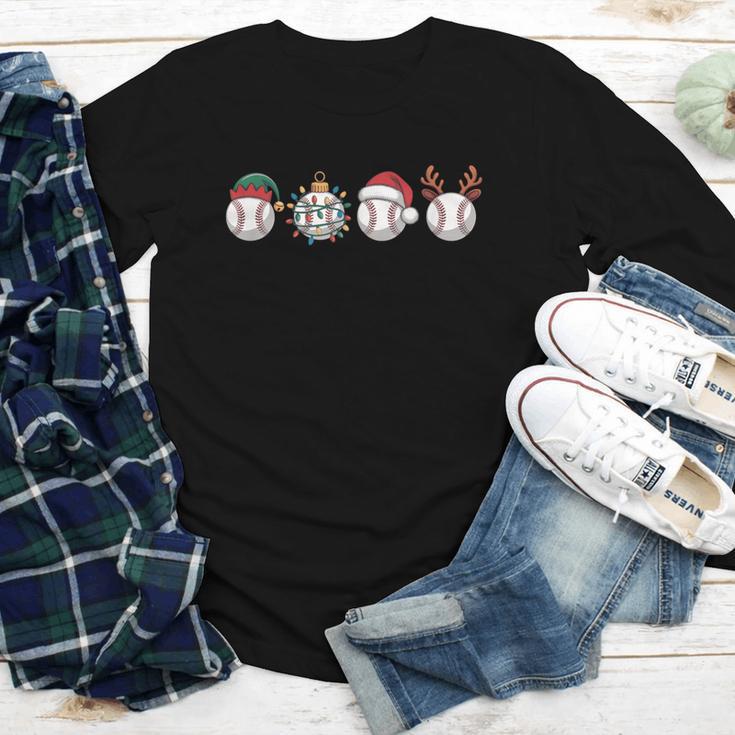 Christmas Baseball Player X-Mas Balls Youth Long Sleeve Tee Christmas Baseball Player X-Mas Balls Youth Long Sleeve Tee