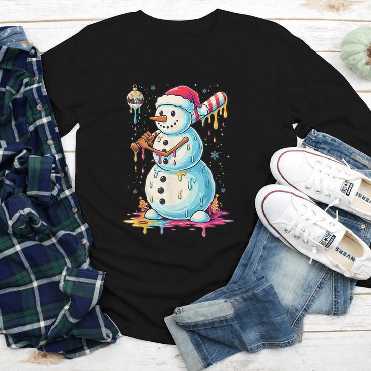 Christmas Baseball Snowman Drip For Boys Men Girls Women Youth Long Sleeve Tee Christmas Baseball Snowman Drip For Boys Men Girls Women Youth Long Sleeve Tee