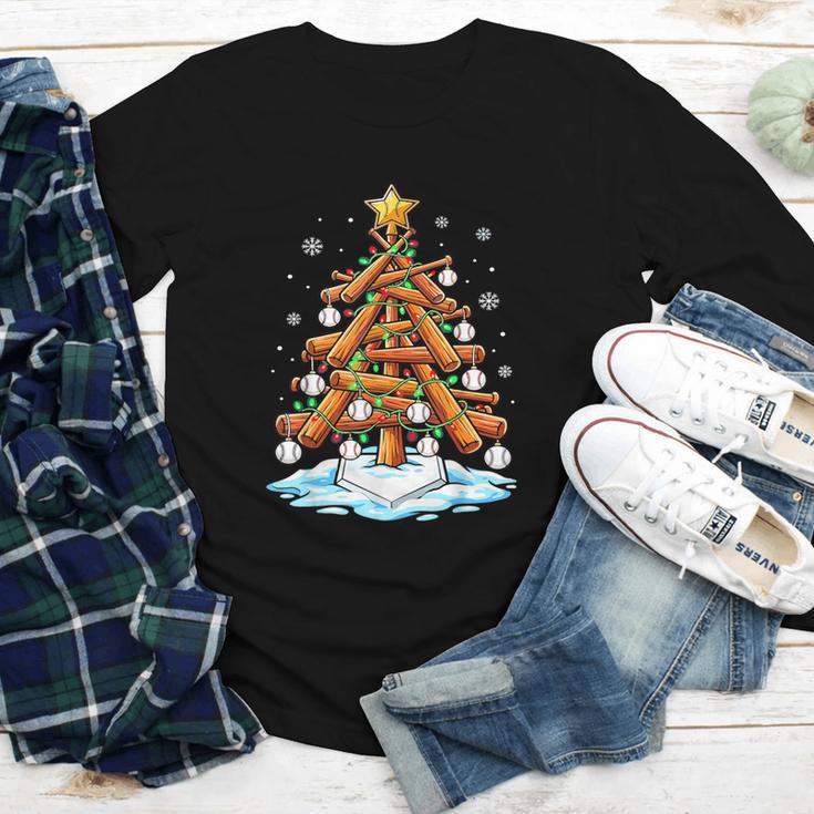 Christmas Baseball Tree Lights Xmas Youth Long Sleeve Tee Christmas Baseball Tree Lights Xmas Youth Long Sleeve Tee