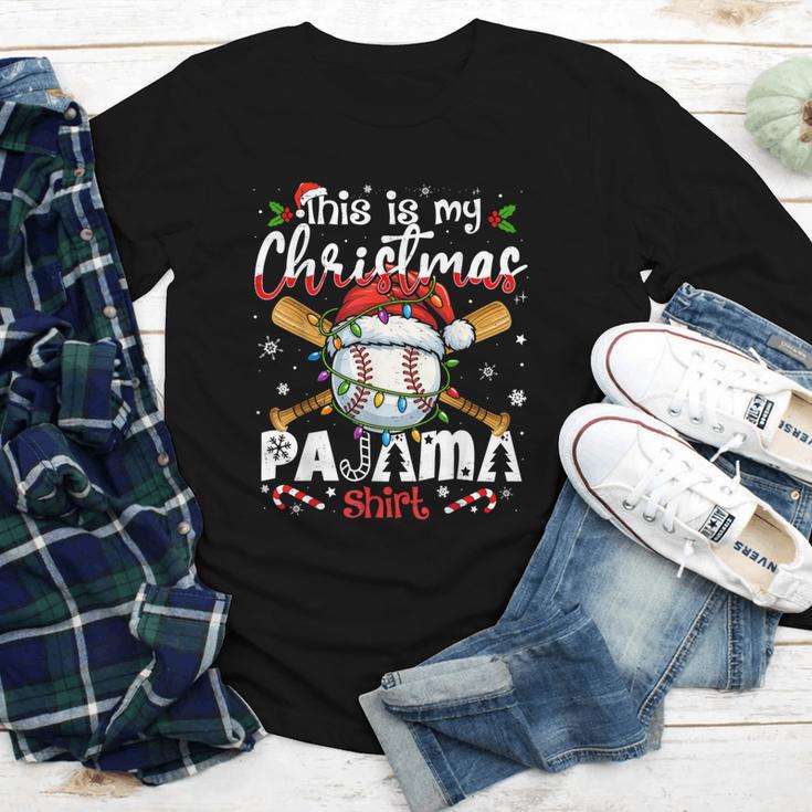 This Is My Christmas Pajama Shirt Baseball Xmas PJs Boys Men Youth Long Sleeve Tee This Is My Christmas Pajama Shirt Baseball Xmas PJs Boys Men Youth Long Sleeve Tee
