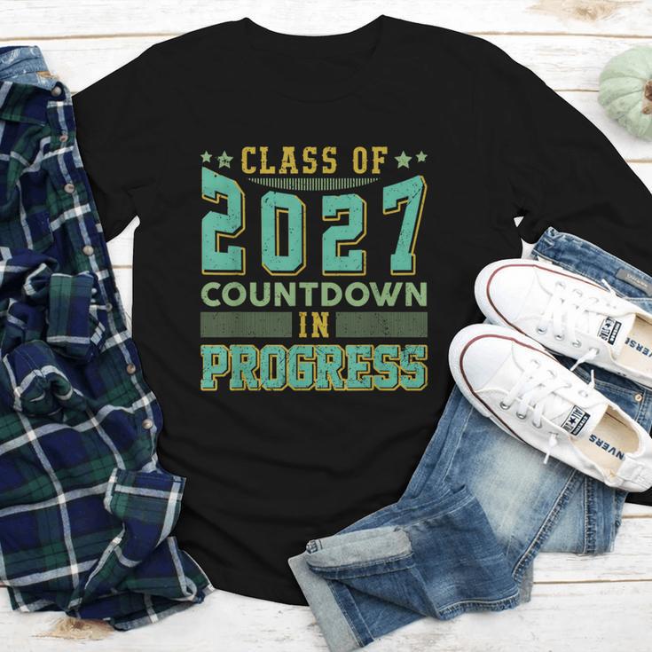Class Of 2027 Countdown In Progress Fun Back To School Retro Youth Long Sleeve Tee Class Of 2027 Countdown In Progress Fun Back To School Retro Youth Long Sleeve Tee