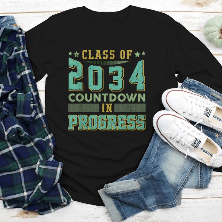 Class Of 2034 Countdown In Progress Fun Back To School Retro Youth Long Sleeve Tee Class Of 2034 Countdown In Progress Fun Back To School Retro Youth Long Sleeve Tee