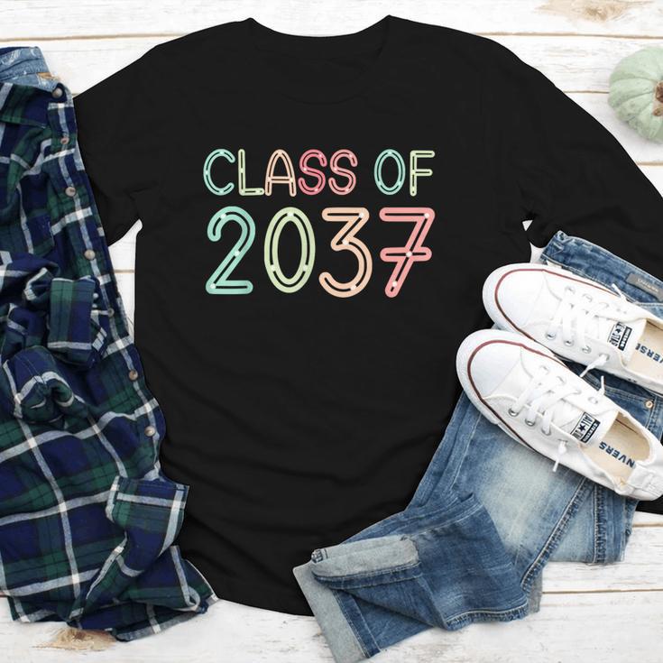 Class Of 2037 Grow With Me Kindergarten Back To School Youth Long Sleeve Tee