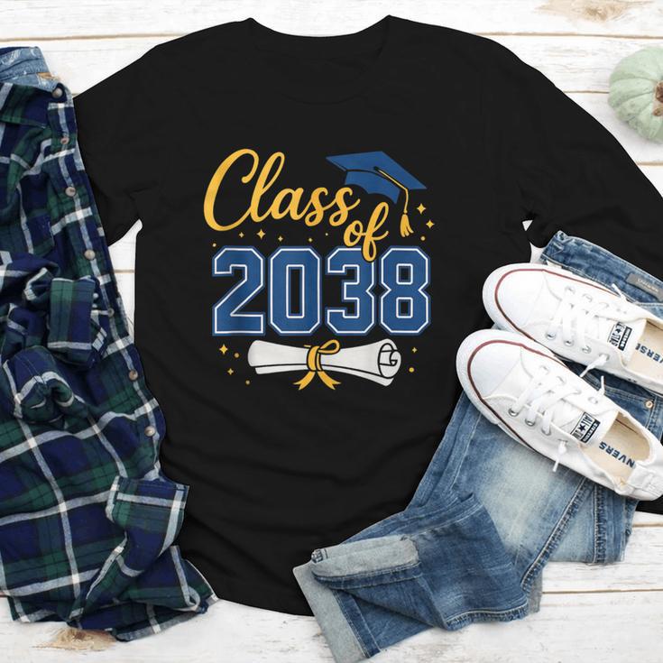 Class Of 2038 Grow With Me Kindergarten Back To School Youth Long Sleeve Tee