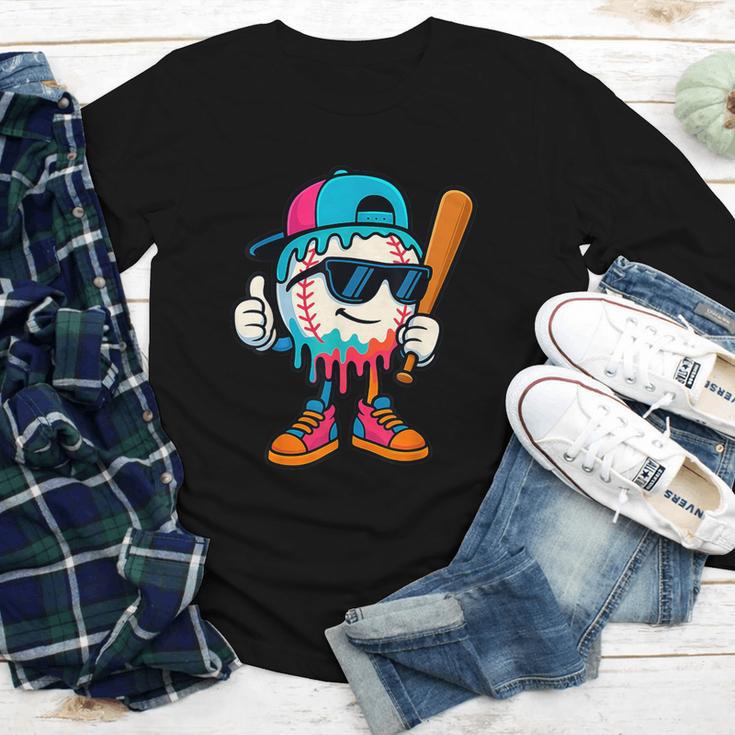 Cool Baseball Drip For Boys Ice Cream Drip Baseball Kids Youth Long Sleeve Tee Cool Baseball Drip For Boys Ice Cream Drip Baseball Kids Youth Long Sleeve Tee