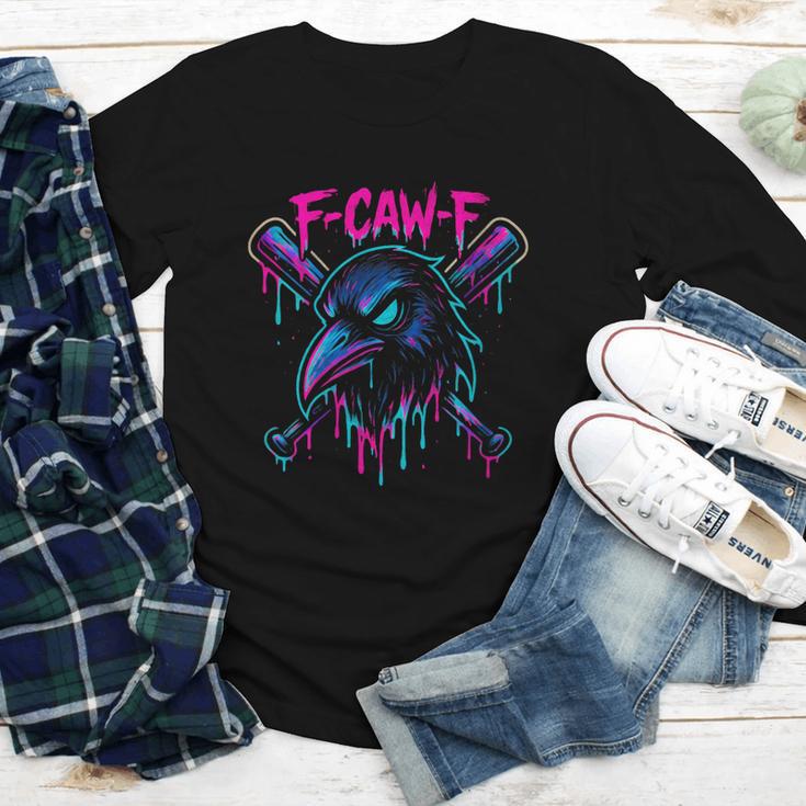Cool Baseball F Caw F Crow Fcawf Raven Fawk Off Bird Youth Long Sleeve Tee Cool Baseball F Caw F Crow Fcawf Raven Fawk Off Bird Youth Long Sleeve Tee