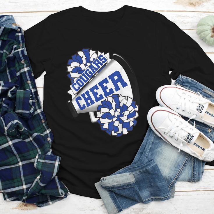 Cougars Cheer Back To School Cheerleading Spirit B Youth Long Sleeve Tee Cougars Cheer Back To School Cheerleading Spirit B Youth Long Sleeve Tee