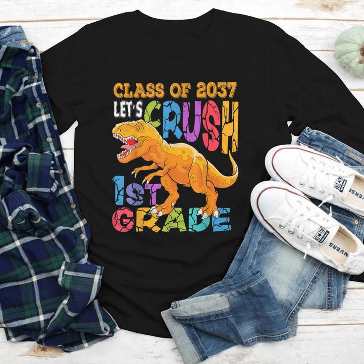 Crush 1st Grade Dinosaur Back To School Class Of 2037 Boy Youth Long Sleeve Tee Crush 1st Grade Dinosaur Back To School Class Of 2037 Boy Youth Long Sleeve Tee