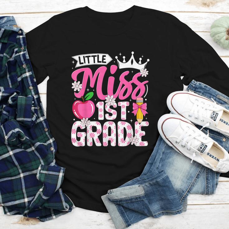 Cute Back To School 1st Grade Girls Kids First Day Of School Youth Long Sleeve Tee