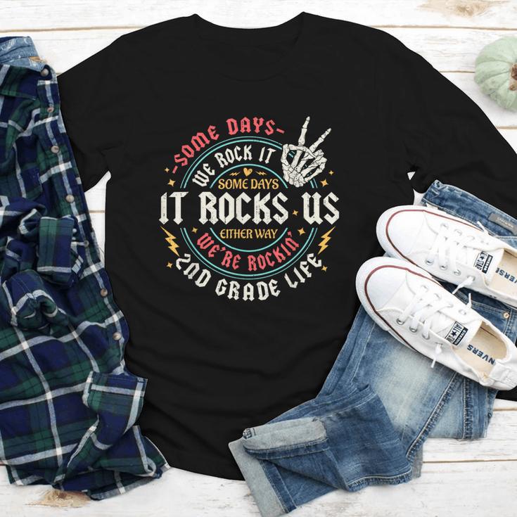 Some Days We Rock It 2nd Grade Life Back To School Youth Long Sleeve Tee