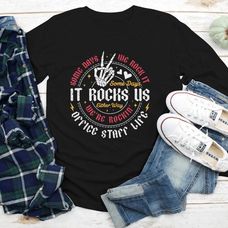 Some Days We Rock It Office Staff Life Back To School Youth Long Sleeve Tee Some Days We Rock It Office Staff Life Back To School Youth Long Sleeve Tee