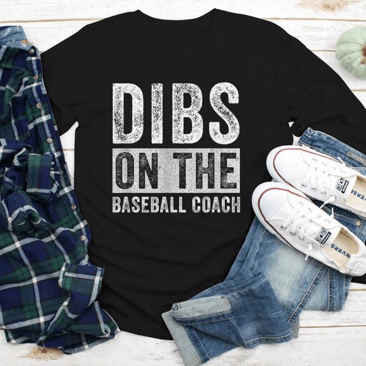 Dibs On The Baseball Coach Wife Girlfriend Youth Long Sleeve Tee