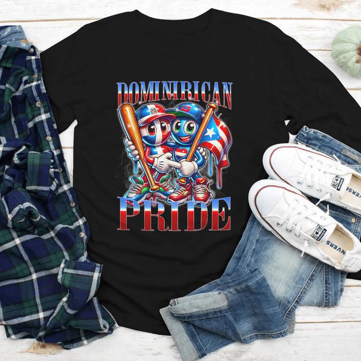 Dominican Puerto Rican Pride Baseball Flag Unity Youth Long Sleeve Tee Dominican Puerto Rican Pride Baseball Flag Unity Youth Long Sleeve Tee