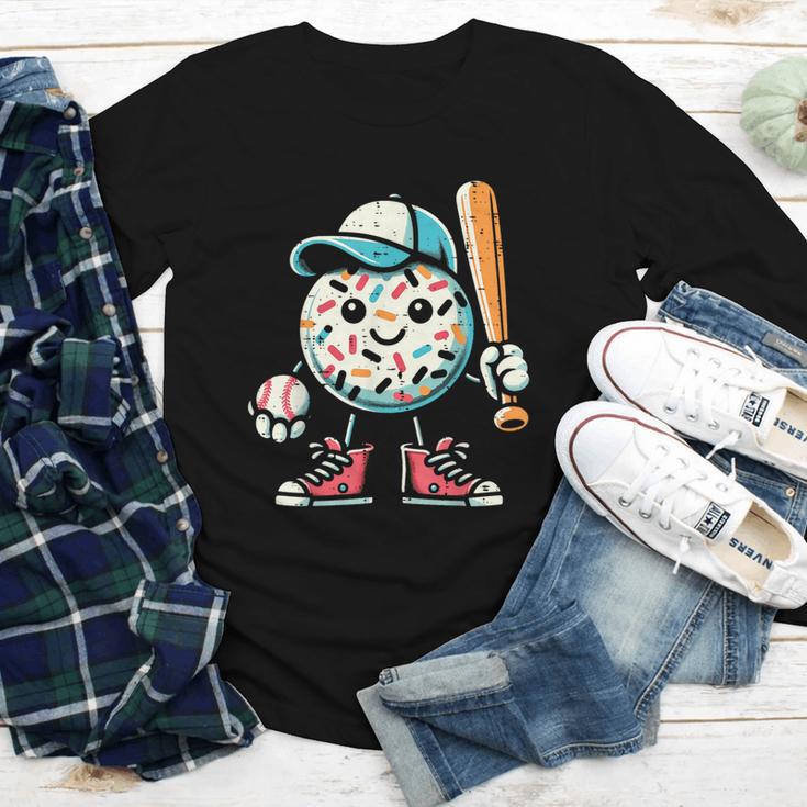 Donut Baseball Hat Ball Bat Cute Sport Toddler Boys Kids Men Youth Long Sleeve Tee Donut Baseball Hat Ball Bat Cute Sport Toddler Boys Kids Men Youth Long Sleeve Tee