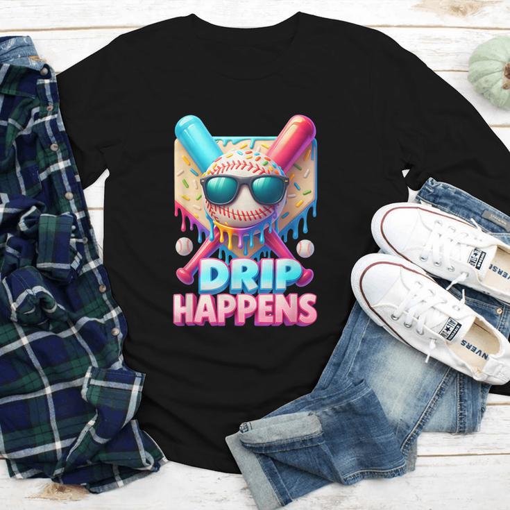 Drip Happens Baseball Ice Cream Bat And Ball With Sunglasses Youth Long Sleeve Tee Drip Happens Baseball Ice Cream Bat And Ball With Sunglasses Youth Long Sleeve Tee