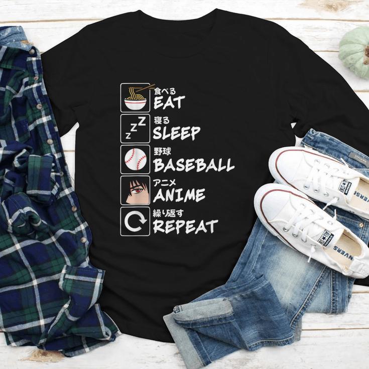 Eat Sleep Baseball Anime Repeat Japanese Otaku Youth Long Sleeve Tee Eat Sleep Baseball Anime Repeat Japanese Otaku Youth Long Sleeve Tee