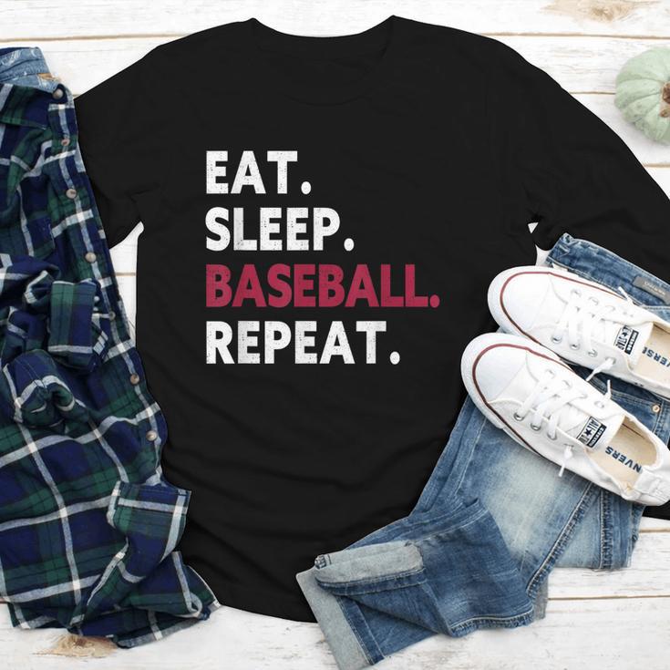 Eat Sleep Baseball Repeat Baseball Player Youth Long Sleeve Tee