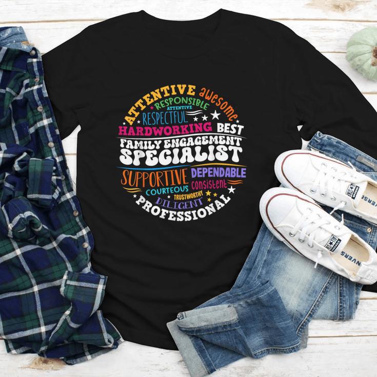 Family Engagement Specialist Appreciation Back To School Youth Long Sleeve Tee