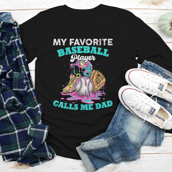 My Favorite Baseball Player Calls Me Dad Ice Cream Drip Youth Long Sleeve Tee My Favorite Baseball Player Calls Me Dad Ice Cream Drip Youth Long Sleeve Tee