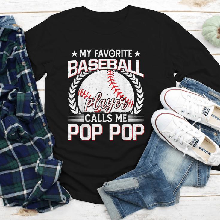 My Favorite Baseball Player Calls Me Pop Pop Youth Long Sleeve Tee My Favorite Baseball Player Calls Me Pop Pop Youth Long Sleeve Tee