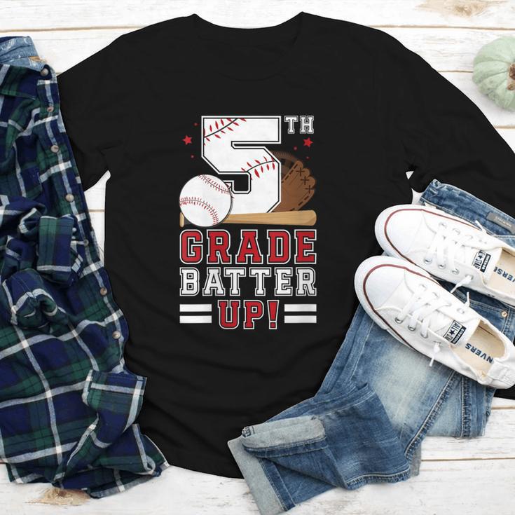 Fifth Grade Batter Up Baseball First Day Back To School Youth Long Sleeve Tee Fifth Grade Batter Up Baseball First Day Back To School Youth Long Sleeve Tee