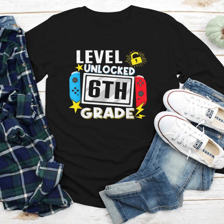 First Day Of 6th Grade Level Unlocked Game Back To School Youth Long Sleeve Tee First Day Of 6th Grade Level Unlocked Game Back To School Youth Long Sleeve Tee