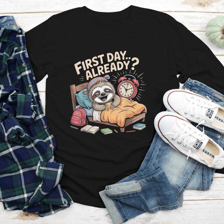 First Day Already Sloth Alarm Clock Back To School Youth Long Sleeve Tee First Day Already Sloth Alarm Clock Back To School Youth Long Sleeve Tee