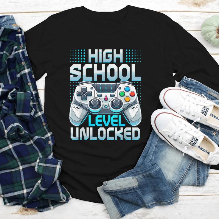 First Day Of High School Level Unlocked Back To School Gamer Youth Long Sleeve Tee First Day Of High School Level Unlocked Back To School Gamer Youth Long Sleeve Tee