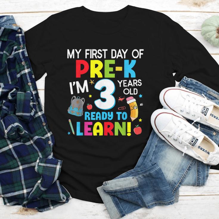 My First Day Of Pre-k Back To School Preschool Girls Boys Youth Long Sleeve Tee My First Day Of Pre-k Back To School Preschool Girls Boys Youth Long Sleeve Tee