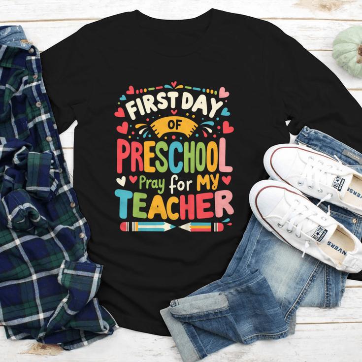 First Day Of Preschool Pre K Student Toddler Back To School Youth Long Sleeve Tee