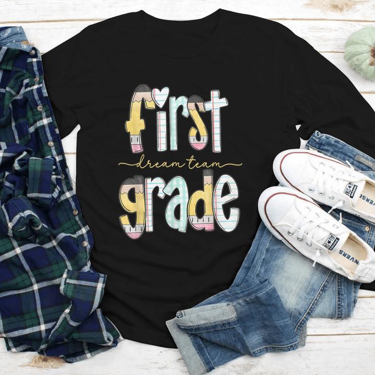 First Grade Dream Team Pencil Back To School Boys Girls Youth Long Sleeve Tee