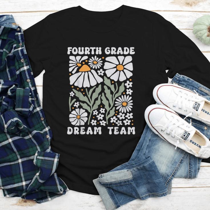 Fourth Grade Dream Team Back To School Boho Flower 4th Grade Youth Long Sleeve Tee Fourth Grade Dream Team Back To School Boho Flower 4th Grade Youth Long Sleeve Tee