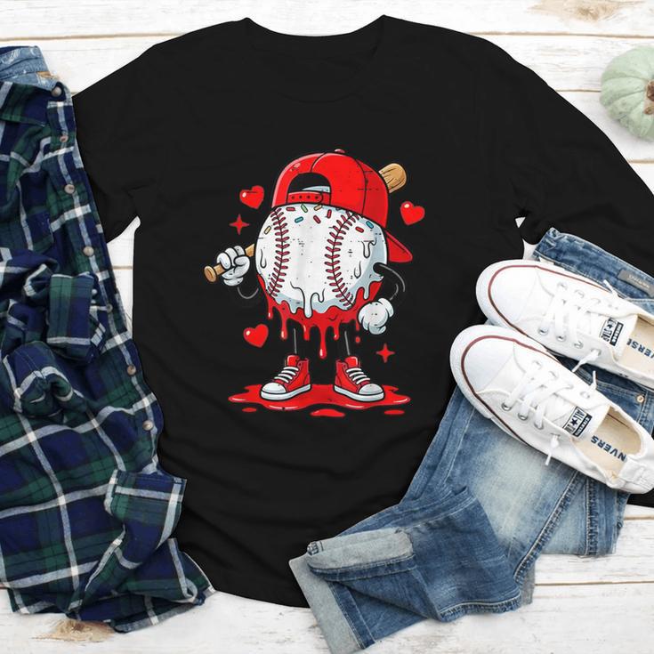 Game Day Baseball Drip Valentine Hearts Sport Lover Youth Long Sleeve Tee Game Day Baseball Drip Valentine Hearts Sport Lover Youth Long Sleeve Tee