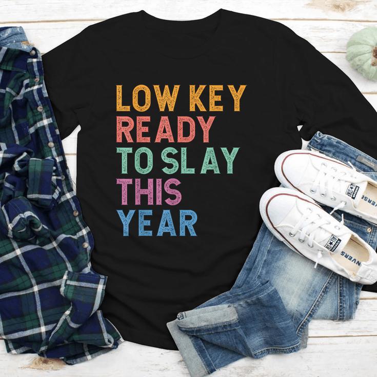 Gen Z Alpha Back To School Low Key Ready To Slay This Year Youth Long Sleeve Tee Gen Z Alpha Back To School Low Key Ready To Slay This Year Youth Long Sleeve Tee