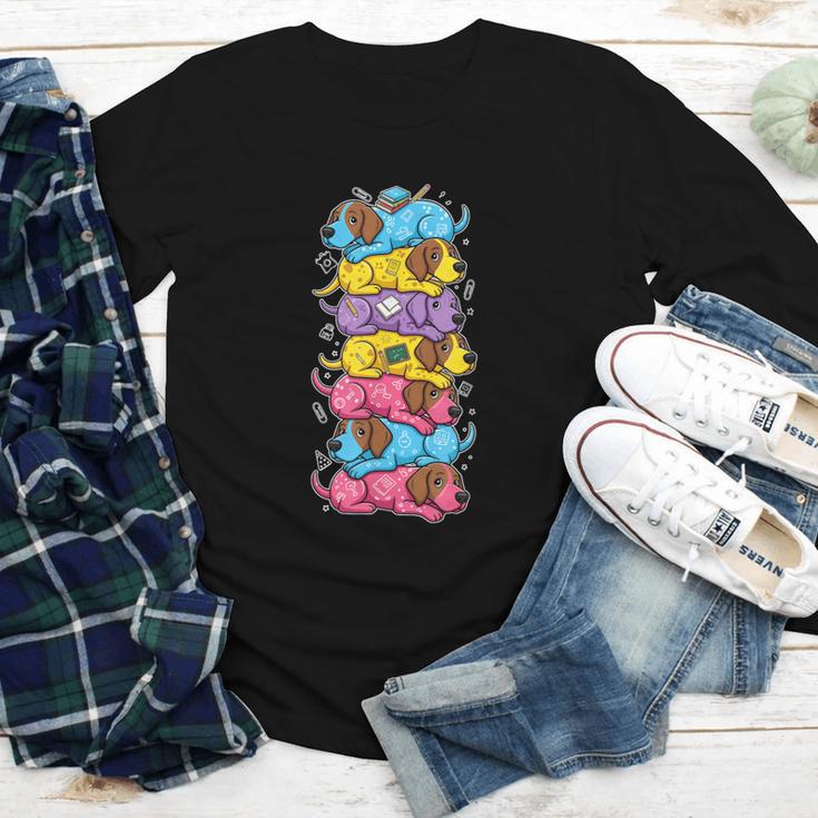 German Shorthaired Pointer Rainbow Back To School Boys Girls Youth Long Sleeve Tee