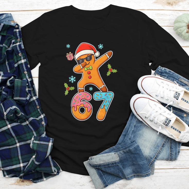 Gingerbread Six Seven 67 Ice Cream Drip Baseball Youth Long Sleeve Tee