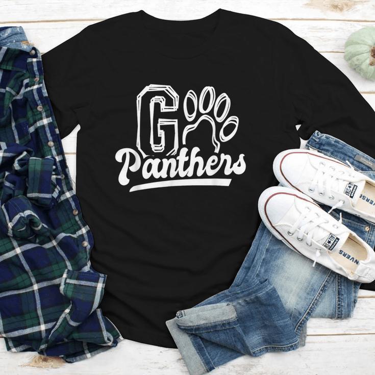 Go Cheer Panthers School Spirit Team Panther Back To School Youth Long Sleeve Tee Go Cheer Panthers School Spirit Team Panther Back To School Youth Long Sleeve Tee