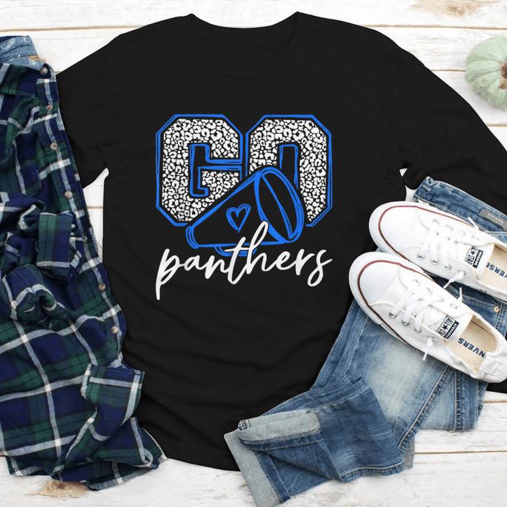 Go Cheer Panthers School Sports Name Spirit Back To School Youth Long Sleeve Tee