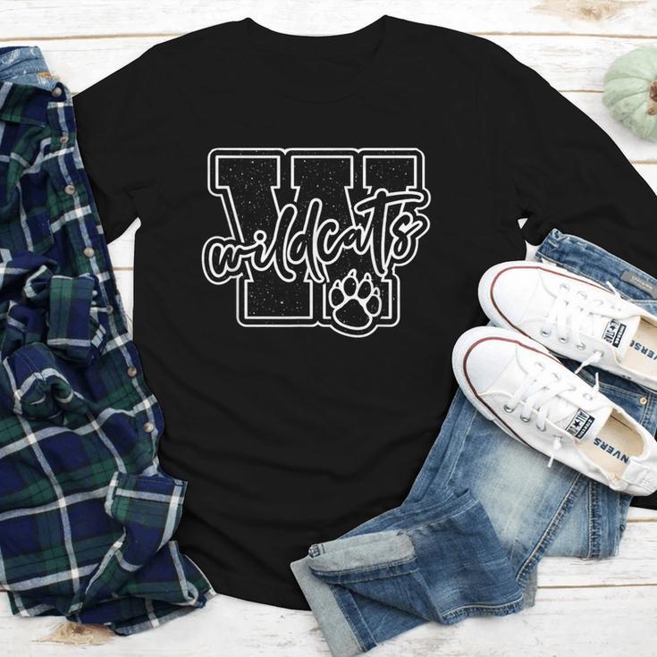 Go Cheer Wildcats High School Spirit Fan Team Back To School Youth Long Sleeve Tee Go Cheer Wildcats High School Spirit Fan Team Back To School Youth Long Sleeve Tee