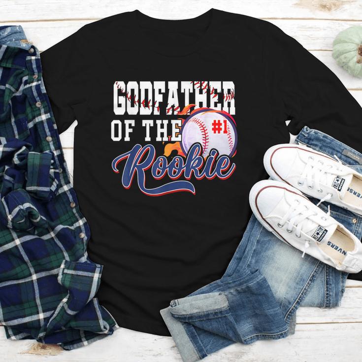 Godfather Rookie Of Year 1st Birthday Baseball Theme Youth Long Sleeve Tee