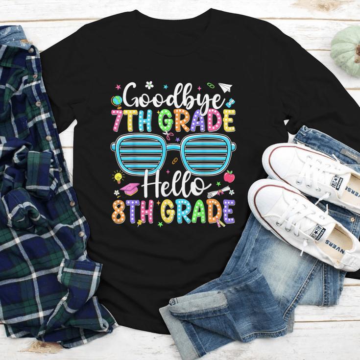 Goodbye 7th Grade Hello 8th Grade Graduation Back To School Youth Long Sleeve Tee