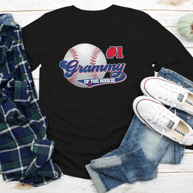Grammy Rookie Of Year 1st Birthday Baseball Theme Matching Youth Long Sleeve Tee