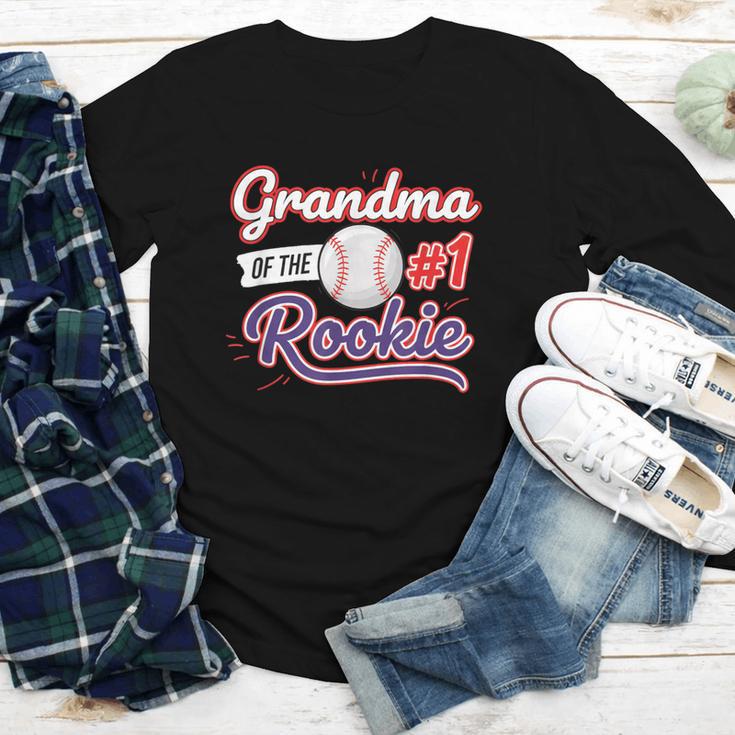 Grandparent Grandma Of The 1 Rookie Baseball Youth Long Sleeve Tee Grandparent Grandma Of The 1 Rookie Baseball Youth Long Sleeve Tee