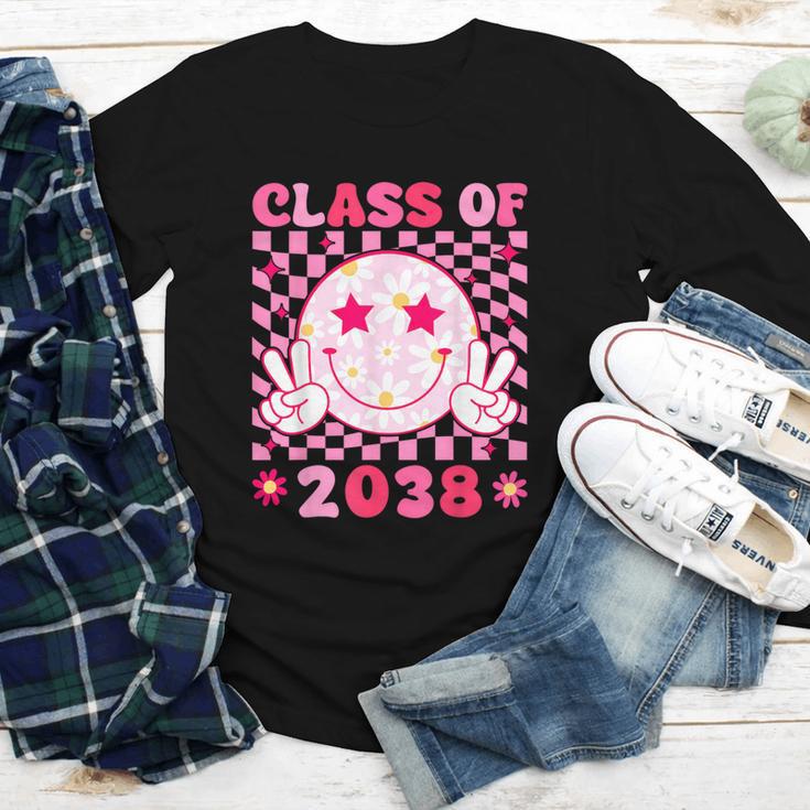 Groovy Class Of 2038 Grow With Me Smile Face Back To School Youth Long Sleeve Tee Groovy Class Of 2038 Grow With Me Smile Face Back To School Youth Long Sleeve Tee